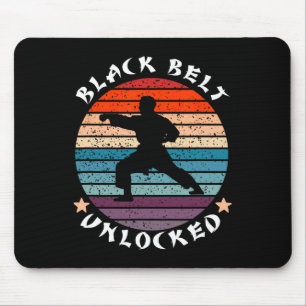 Mousepad Nível do cinto preto de alcance desbloqueado Karat