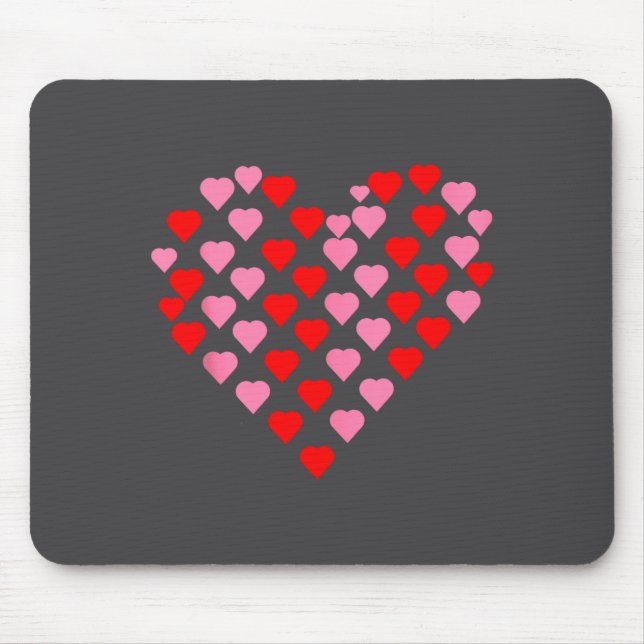 Mousepad Nk And Red Hearts Lovers Funny Valentine’s Day Hum (Frente)