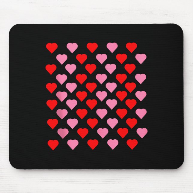 Mousepad Nk And Red Hearts Lovers Funny Valentine’s Day Hum (Frente)