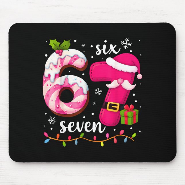 Mousepad Nk Christmas 67 Meme Six Seven Girl Women Slang 6  (Frente)