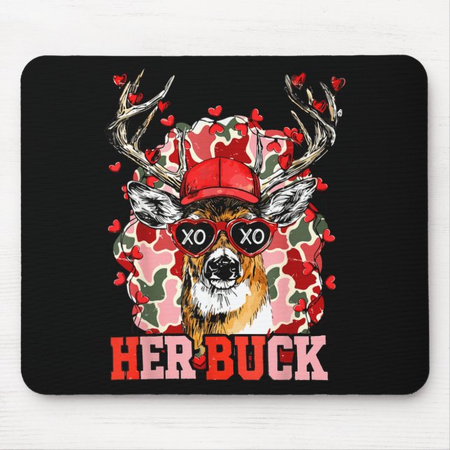 Mousepad Nk Her Buck Camo Deer Hunting Camouflage Matching  (Frente)