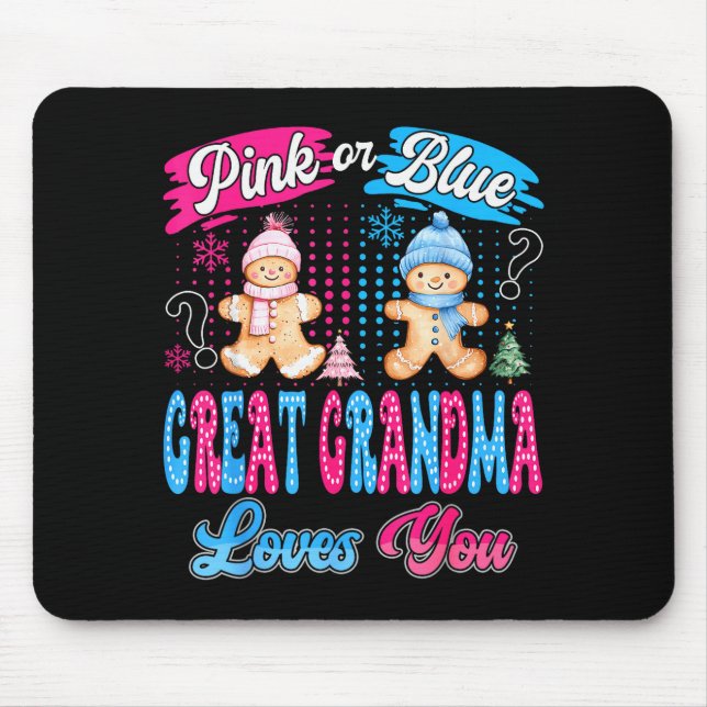 Mousepad Nk Or Blue Great Grandma Loves You Gingerbread Chr (Frente)