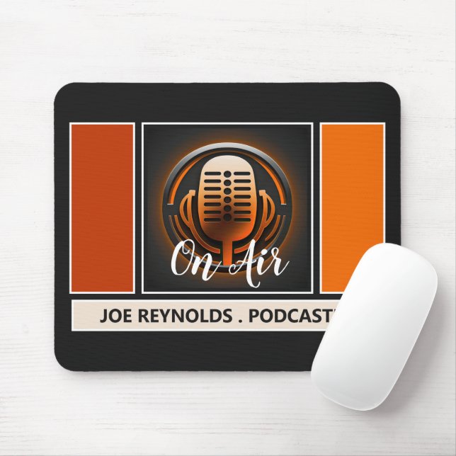 Mousepad No Air Podcaster, Retro Podcast (Com mouse)
