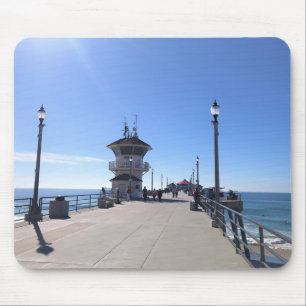 Mousepad No Cais, praia de Huntington, Califórnia