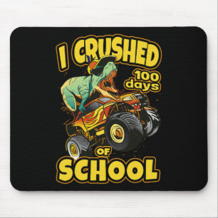 Mousepad No Caminhão Monstro Eu Esmagei 100 Dias De Escola