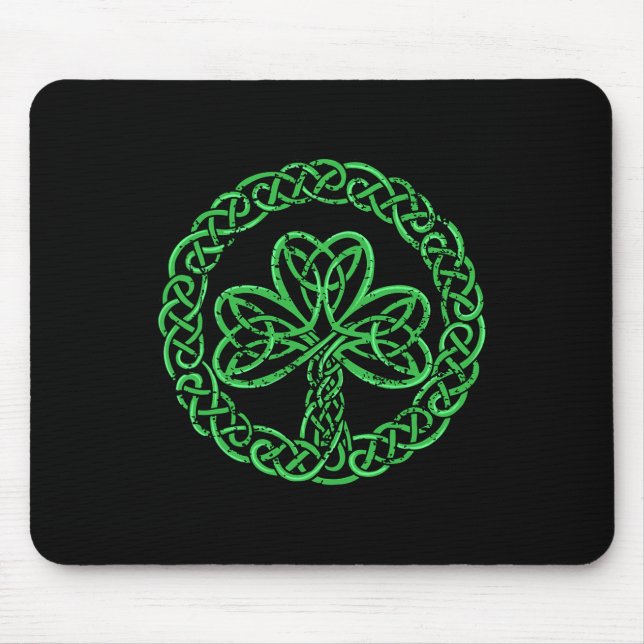 Mousepad Nó Celtico Trevo de 3 folhas St Pats D (Frente)