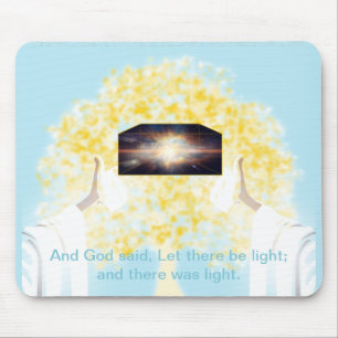 Mousepad No começo DEUS disse que deveria haver luz
