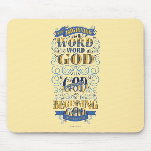 Mousepad No começo era a palavra (Frente)