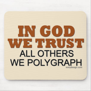 Mousepad No deus nós confiamos o humor