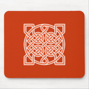Mousepad Nó do Marinheiro Celta, Laranja-mandarim e branco