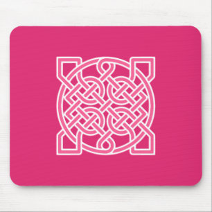 Mousepad Nó do Marinheiro Celta, Rosa de Fuchsia e Branco