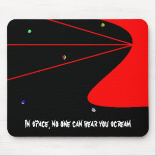 Mousepad NO ESPAÇO, NINGUÉM PODE OUVI-LO GRITAR - o