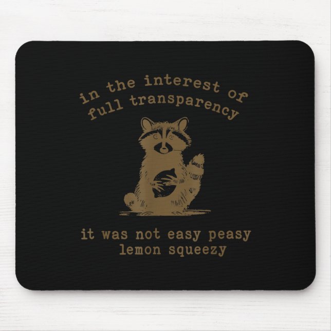 Mousepad No Interesse Da Transparência Do Cheio, Não Era Ea (Frente)