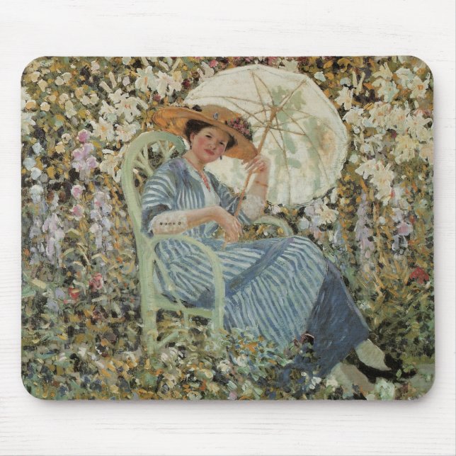 Mousepad No Jardim, Giverny de Frederick Frieseke (Frente)