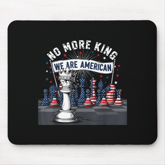 Mousepad No King In America Gift Men Women  (Frente)