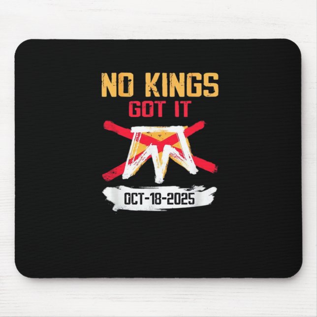Mousepad No King Patriotic Freedom No Kings In America Crea (Frente)