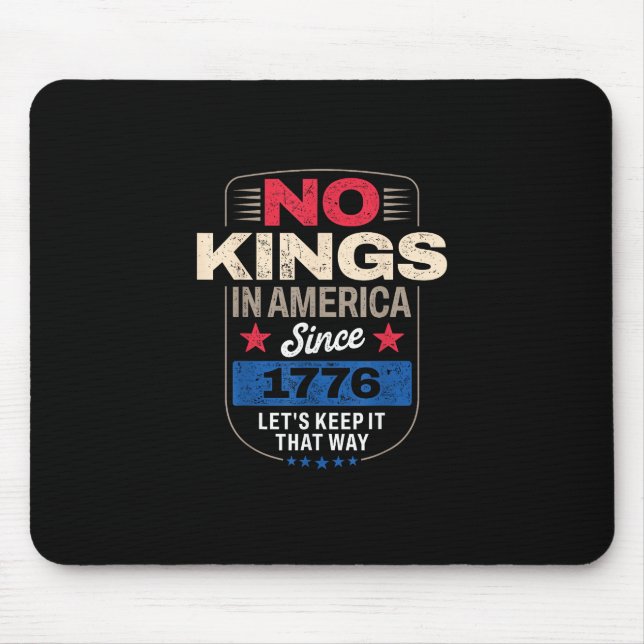 Mousepad No Kings In America Retro Classic (Frente)