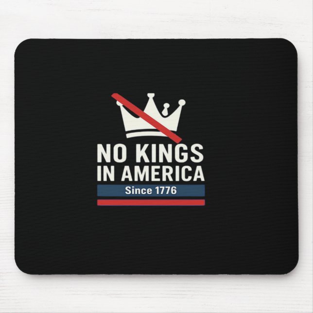 Mousepad No Kings In America Since 1776 Patriotic Graphic D (Frente)
