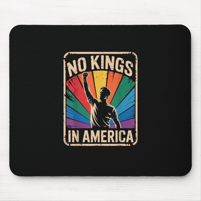 Mousepad No Kings In America Since 1776 Patriotic Style (Frente)