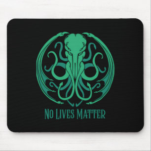 Mousepad No Lives Cthulhu Sticker