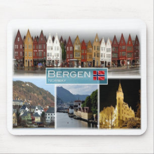 Mousepad NO Norway - Bergen -