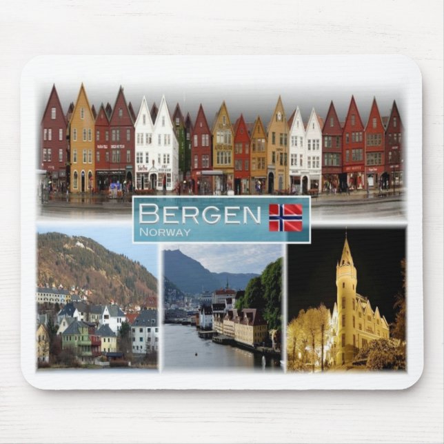 Mousepad NO Norway - Bergen - (Frente)