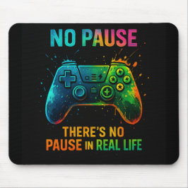 Mousepad No Pause — Color Splash Gamer Controller