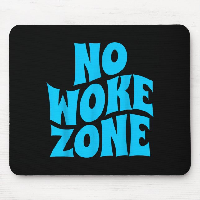 Mousepad No Wokes Here, Funny Republican , Conservative Vot (Frente)