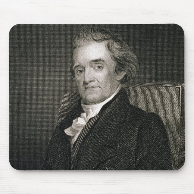 Mousepad Noah Webster (1758-1843) gravado por Frederick W. (Frente)