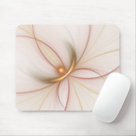 Mousepad Nobre Arte Fractal De Cobre E Dourada Abstrato mod