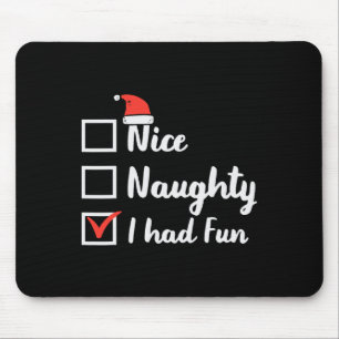 Mousepad Noite Bela, Eu Tive Uma Engraçada Mulher Xmas.