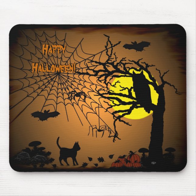Mousepad Noite de Halloween, Feliz Halloween! (Frente)