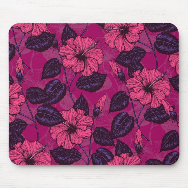 Mousepad Noite de Hibiscus (Frente)
