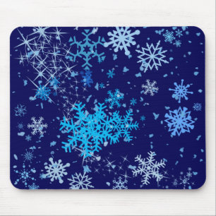 Mousepad Noite de Natal em queda de neve