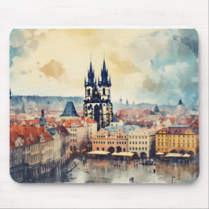 Mousepad Noite de Praga na República Checa
