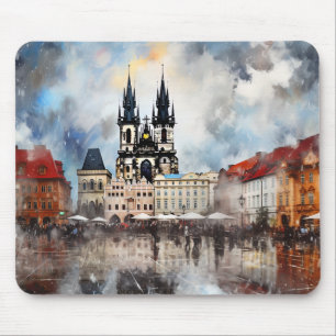 Mousepad Noite de Praga na República Tcheca