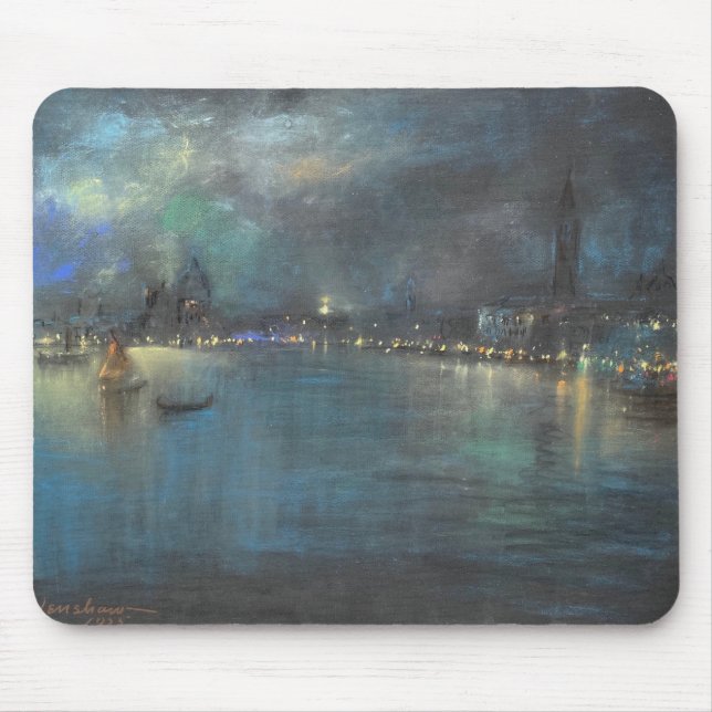 Mousepad Noite de Veneza (por Glenn Cooper Henshaw) (Frente)