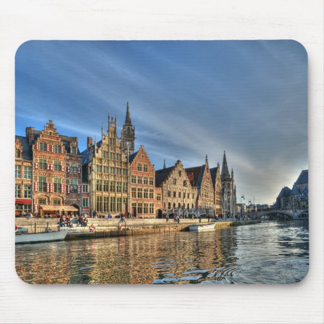 Mousepad Noite em Gent (Frente)