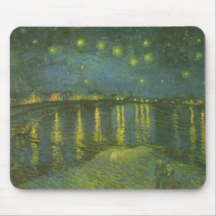 Mousepad Noite Estrelada sobre o Ródano por Vincent van Gog