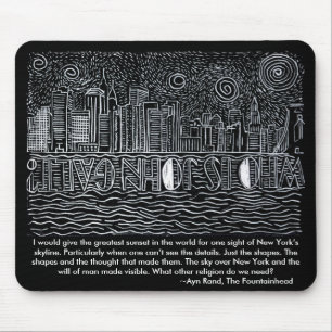 Mousepad Noite estrelado sobre New York… quem é John Gal