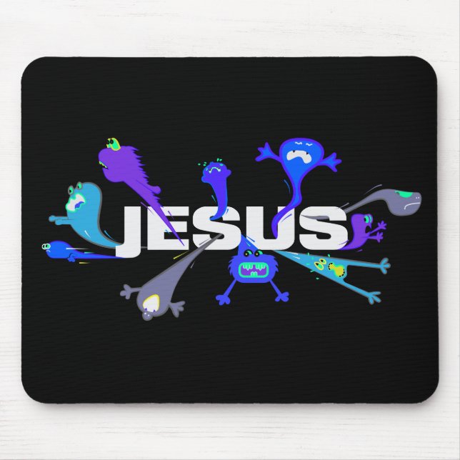 Mousepad Noites Assustadoras de Jesus (Frente)