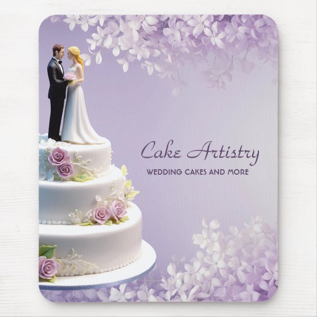 Mousepad Noiva de Casamento e Bolo de Bolas (Frente)