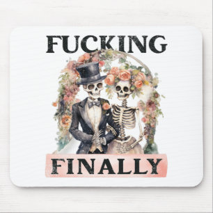 Mousepad Noiva de Esqueleto Damas de Honra Noivo Dia das Br