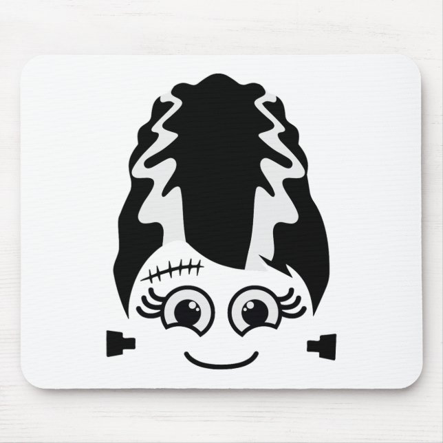 Mousepad Noiva De Frankenstein Cute Monster Halloween Costu (Frente)
