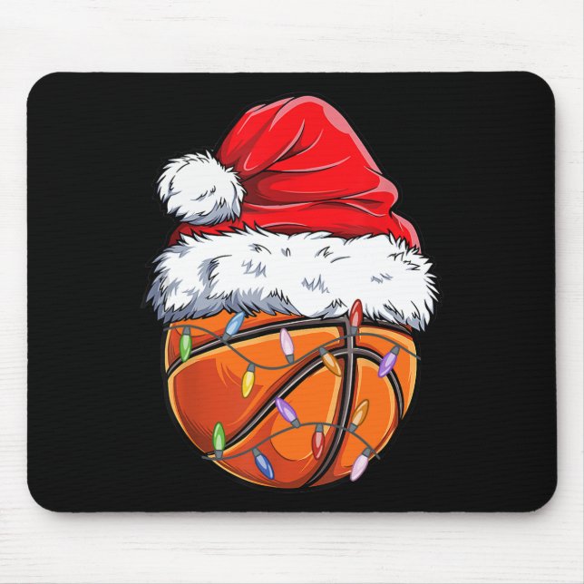 Mousepad Noiva de Natal de Basquete - Xm Diversão de Basque (Frente)