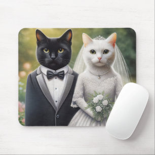 Mousepad Noiva e Noivo Gato