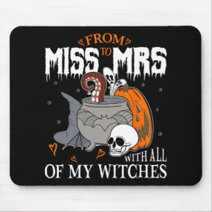 Mousepad Noiva Futura Sra Bruxa Casamento Gótico Despedida