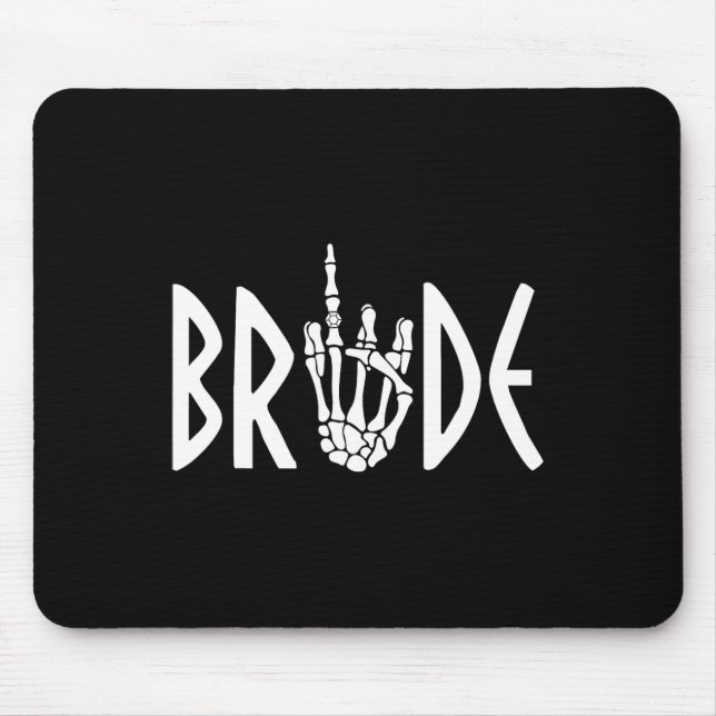 Mousepad Noiva Groom Skeleton Gothic Wedding Noivado Hal (Frente)