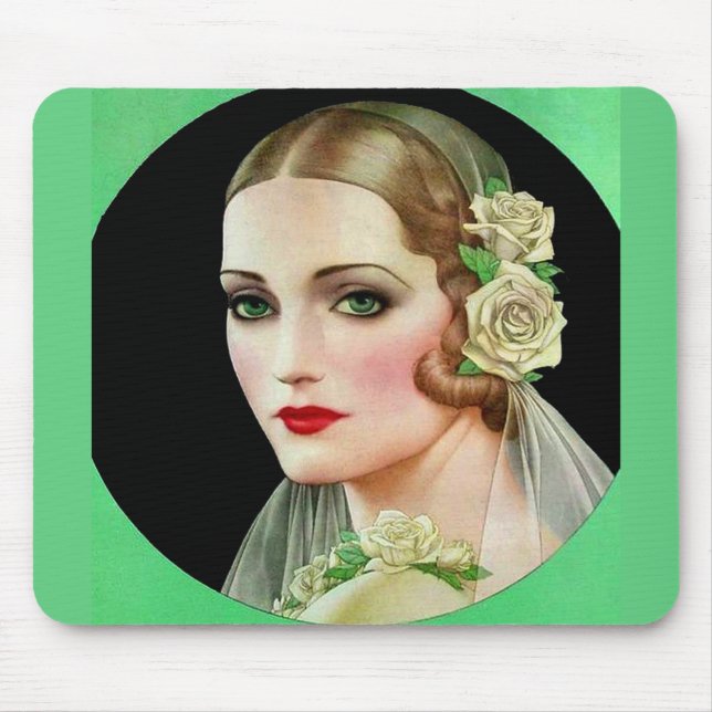 Mousepad noiva rosa branca (Frente)