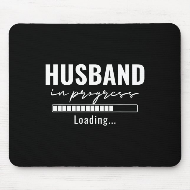 Mousepad Noivo Em Andamento Anúncio De Engajamento (Frente)